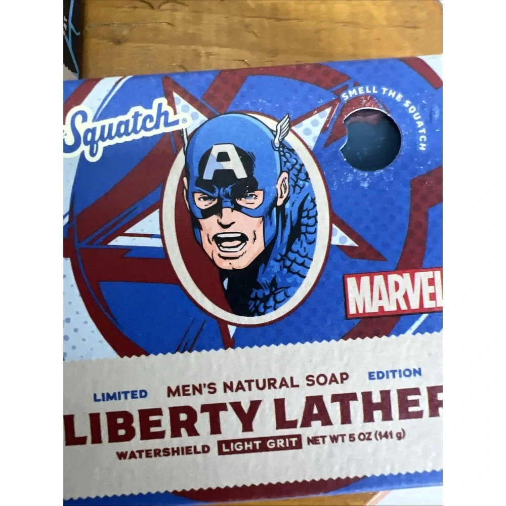 Dr. Squatch Marvel 3 Pack! Divine Storm, Stark Cleanse, Liberty Lather-5 oz Bars